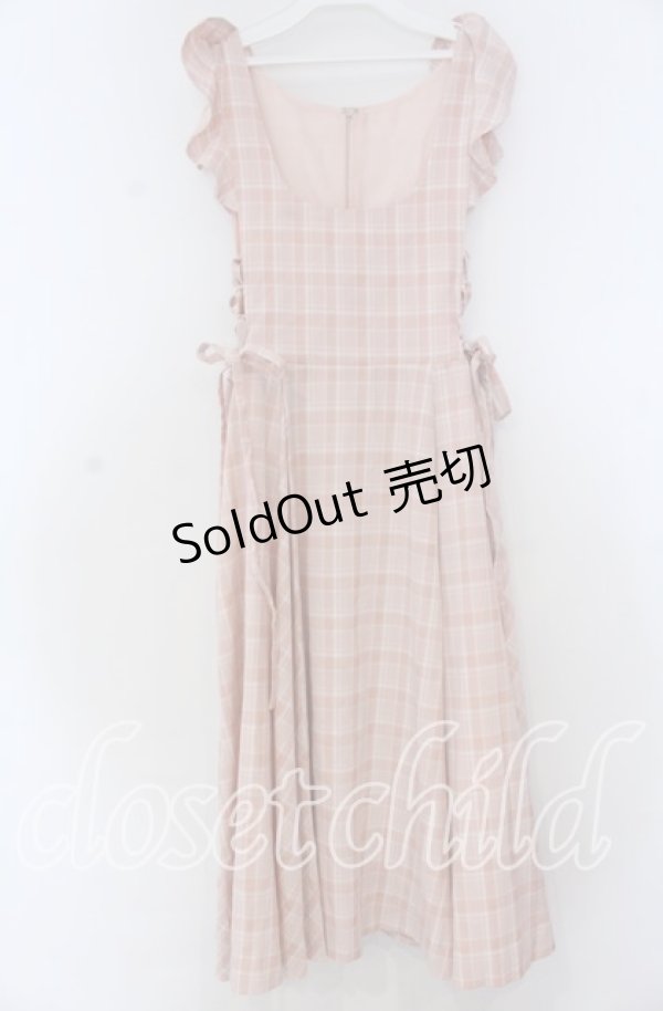画像1: Secret Honey / サイドスピンドルチェックジャンパースカート  ピンク O-25-12-05-1018-CA-OP-OW-ZT523 (1)
