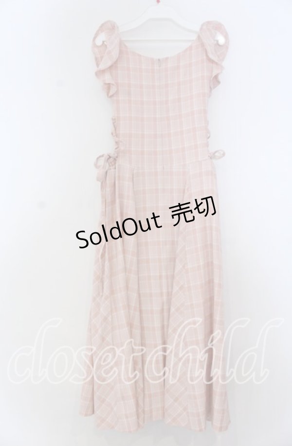 画像2: Secret Honey / サイドスピンドルチェックジャンパースカート  ピンク O-25-12-05-1018-CA-OP-OW-ZT523 (2)