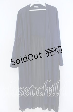 画像: axes femme / ＵＶカットバックプリーツカーディガン M ネイビー O-25-12-05-1027-AX-TO-OW-OS