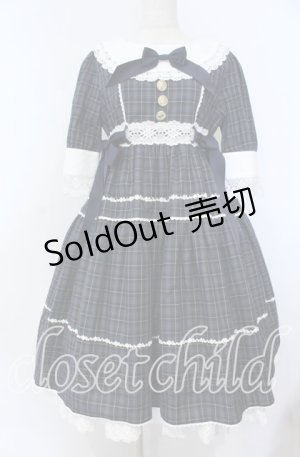 画像: BABY,THE STARS SHINE BRIGHT / タータンチェックシャーメインワンピース  グリーン O-25-12-05-1003-BA-OP-IG-OS