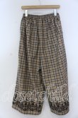 画像2: axes femme / チェックフロッキーワイドパンツ M ベージュ O-25-12-05-1032-AX-PA-OW-OS (2)