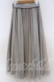 画像2: axes femme / ストライプサテンチュールスカート M ブルーグレー O-25-12-05-1033-AX-SK-OW-OS (2)