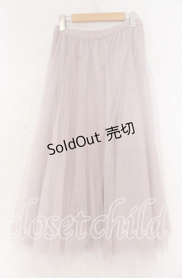 画像2: axes femme / ロングチュールスカート M ピンク O-25-12-05-1036-AX-SK-OW-OS (2)