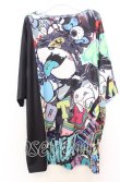 画像4: NieR CLOTHING / バイカラーモンスターBIG Tシャツ  マルチｘブラック O-25-12-05-057-PU-TS-YM-ZT102 (4)
