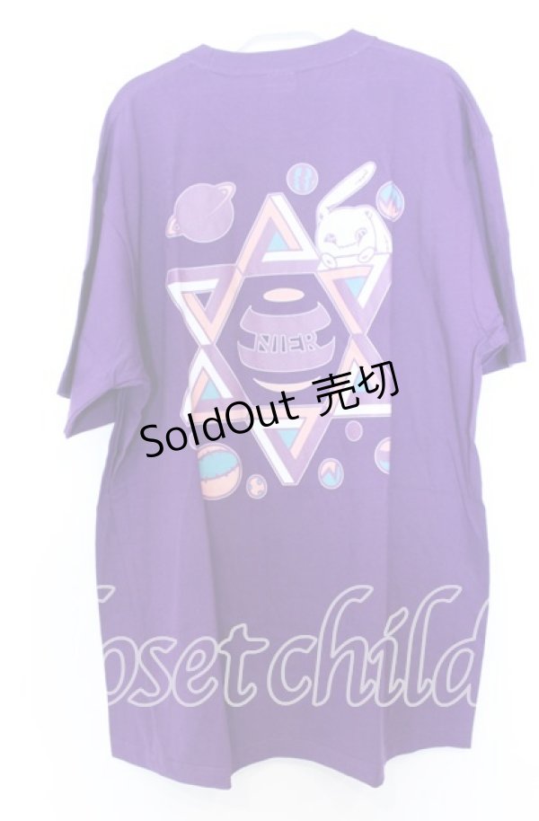 画像2: NieR CLOTHING / ペンタゴンプリントBIG Tシャツ  パープル O-25-12-05-058-PU-TS-YM-ZT040 (2)