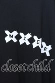 画像2: NieR CLOTHING / XXXプリントBIGカットソー F ブラック O-25-12-05-061-PU-TS-YM-ZT1211F (2)