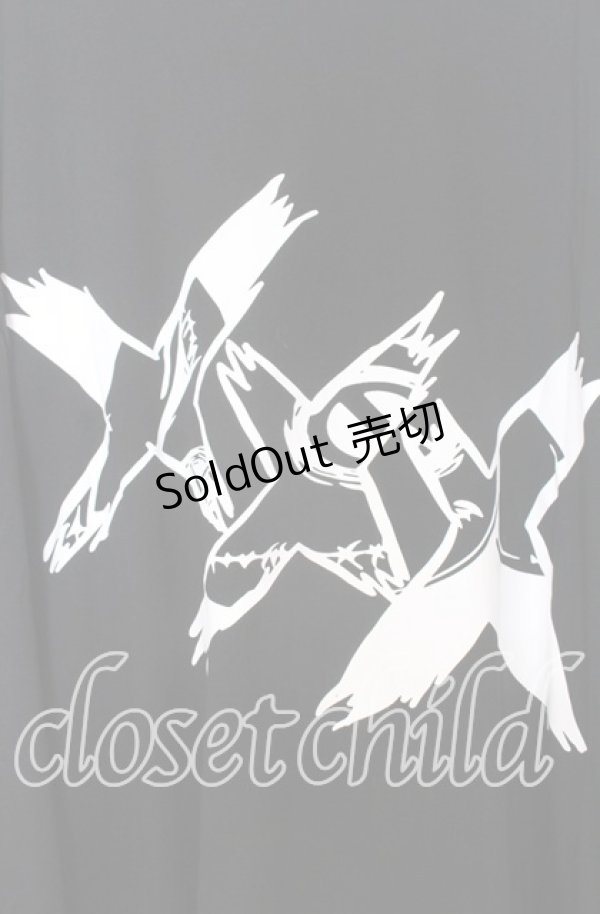 画像5: NieR CLOTHING / XXXプリントBIGカットソー F ブラック O-25-12-05-061-PU-TS-YM-ZT1211F (5)