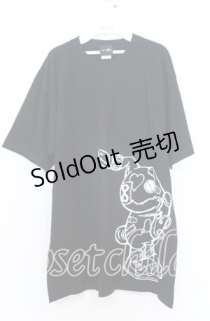 画像: NieR CLOTHING / プリントBIG Tシャツ  ブラック O-25-12-05-063-PU-TS-YM-ZT078