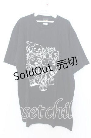 画像: NieR CLOTHING / 擬人化プリントBIG Tシャツ XL ブラック O-25-12-05-064-PU-TS-YM-ZT078