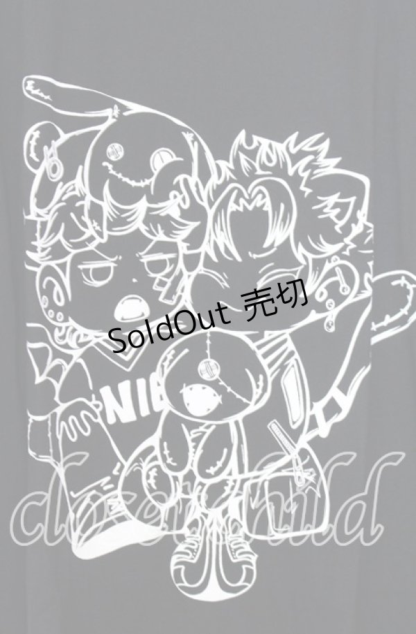 画像2: NieR CLOTHING / 擬人化プリントBIG Tシャツ XL ブラック O-25-12-05-064-PU-TS-YM-ZT078 (2)