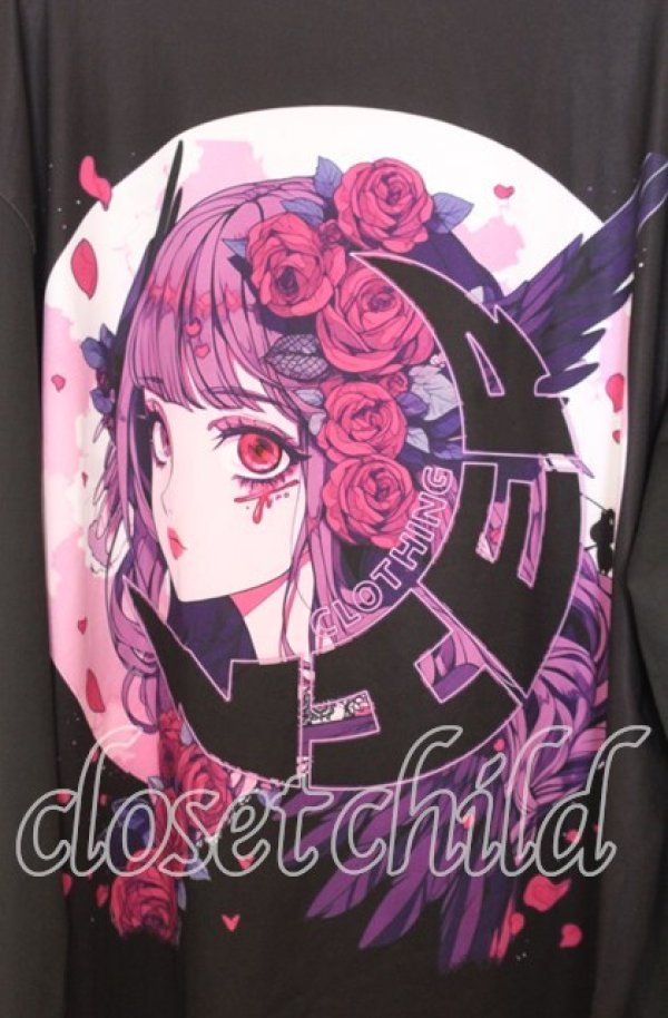 画像3: NieR CLOTHING / 擬人化ビッグカットソー F ブラック O-25-12-05-065-PU-TO-YM-ZT080 (3)