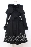 画像1: Victorian maiden / フードケープ付エレガントコート  ブラック O-25-12-05-006-CL-CO-OW-OS (1)