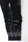 画像5: NieR CLOTHING / BELT×ZIPPER Visual STYLISHパンツ F ブラック O-25-12-05-068-PU-PA-YM-ZT041 (5)