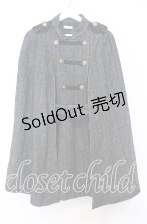 画像: axes femme / ナポレオンマント風コート  グレー O-25-12-05-072-AX-CO-IG-OS