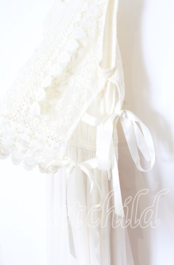 画像3: axes femme / レースチュールワンピース  オフ O-25-12-05-073-AX-OP-IG-ZT011 (3)