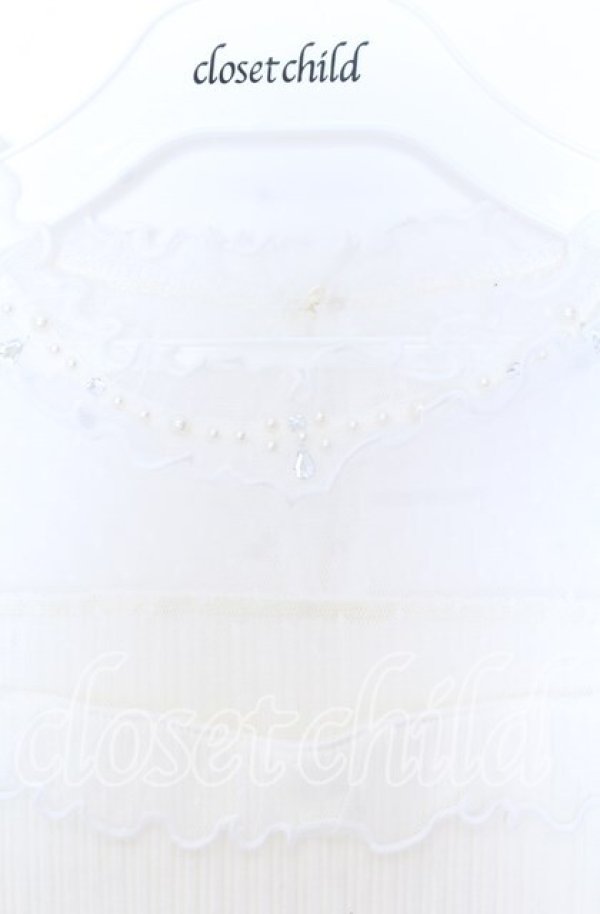 画像2: axes femme / ドットチュール切替プルオーバー  オフ O-25-12-05-074-AX-BL-IG-ZT522 (2)