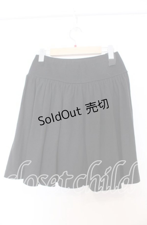 画像4: MILK / ロゴ刺繍裏毛スカート  クロ O-25-12-05-077-ML-SK-IG-ZT369 (4)