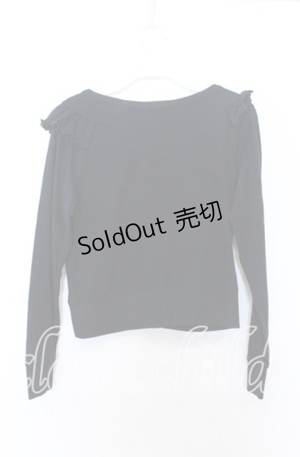 画像4: MILK / スカラップフリルカーディガン  クロ×ラベンダー O-25-12-05-078-ML-TO-IG-OS (4)