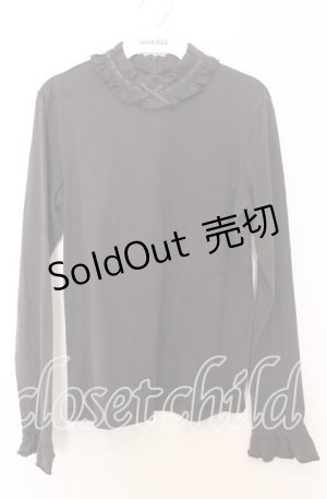 画像: Leur Getter / ハシゴレースハイネックカットソー  ブラウン O-25-12-05-079-LU-TO-IG-OS