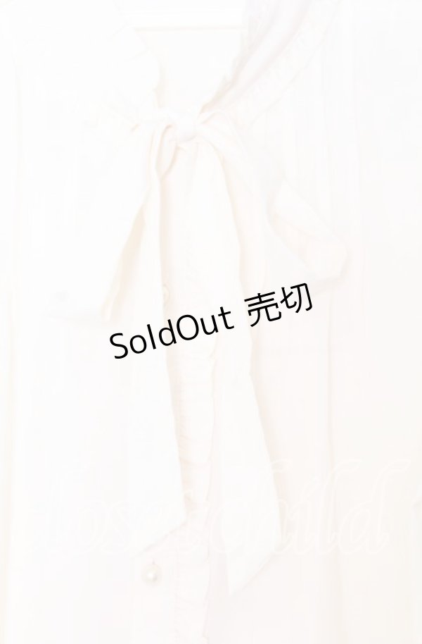 画像2: axes femme / ボウタイブラウス  オフ O-25-12-05-080-AX-BL-IG-OS (2)