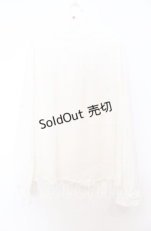 画像3: axes femme / ボウタイブラウス  オフ O-25-12-05-080-AX-BL-IG-OS (3)