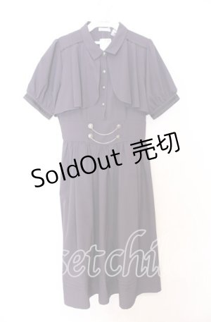 画像: axes femme / ハイウエストフラシ半袖ワンピース  パープル O-25-12-05-081-AX-OP-IG-OS