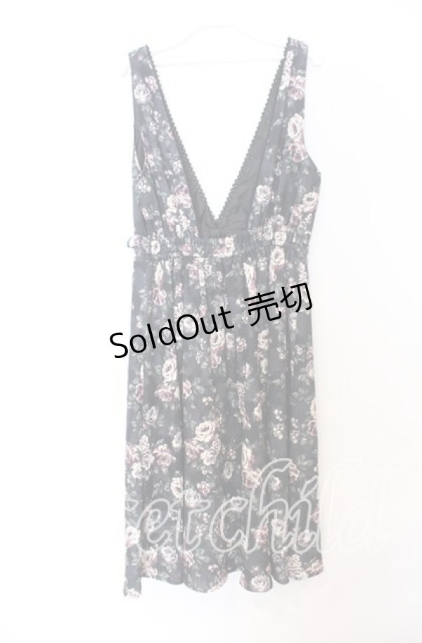 画像3: axes femme / 花柄ジャンドレ  クロ O-25-12-05-086-AX-OP-IG-OS (3)