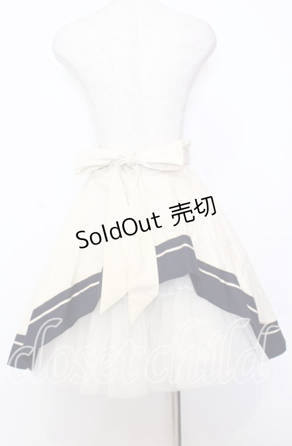 画像4: Victorian maiden / ブリティッシュマリンバッスルスカート  キナリ×ネイビー O-25-12-05-007-CL-SK-OW-OS (4)