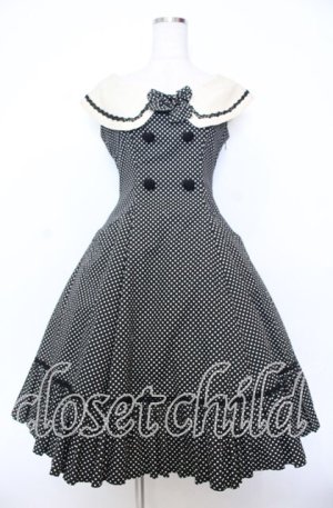 画像: Mary Magdalene / アンジェリカワンピース  クロ ドット O-25-12-05-002-CL-OP-IG-OS