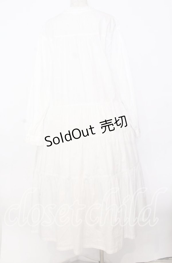 画像4: PINK HOUSE / ティアードワンピース  ブロード・シロ O-25-12-05-010-LO-OP-IG-OS (4)