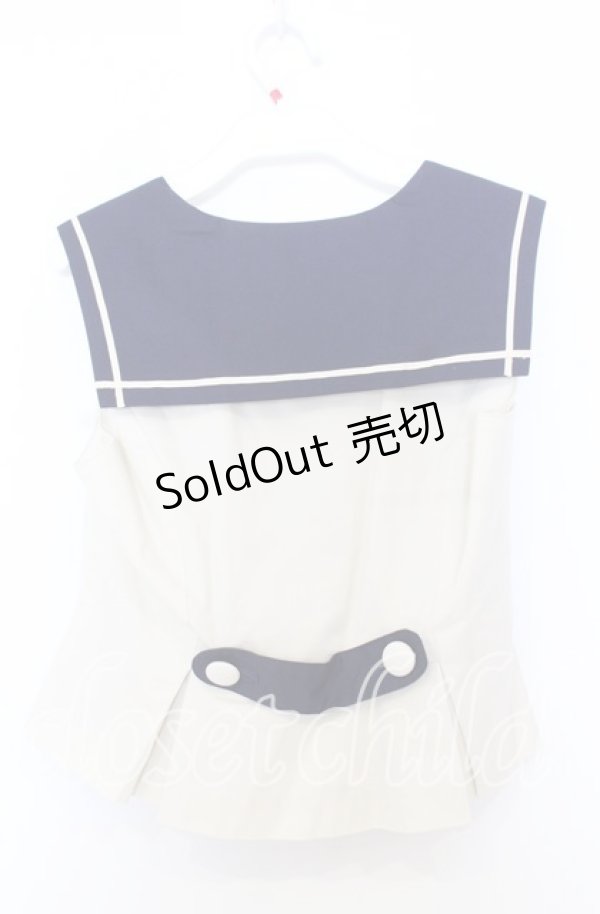 画像3: Victorian maiden / ブリティッシュマリンベスト  キナリ×ネイビー O-25-12-05-014-CL-TO-OW-OS (3)