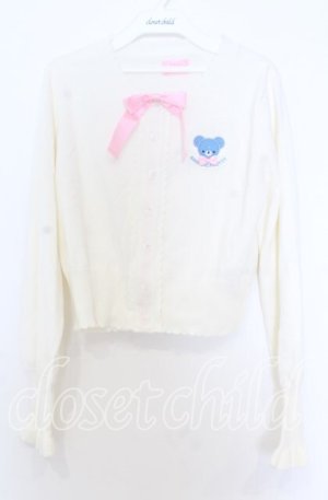 画像: Angelic Pretty / Milkyベアーニットカーディガン  オフ O-25-12-05-016-AP-TO-IG-OS