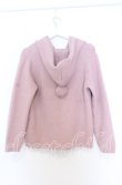 画像3: PINK HOUSE / PHロゴワッペン付きフードニットカーディガン  ピンク O-25-12-05-018-LO-TO-IG-OS (3)
