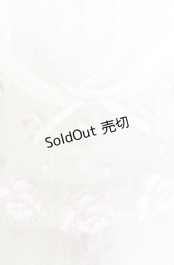 画像4: PINK HOUSE / ローズレース使いフード付きベスト  アイボリー O-25-12-05-019-LO-TO-IG-OS (4)