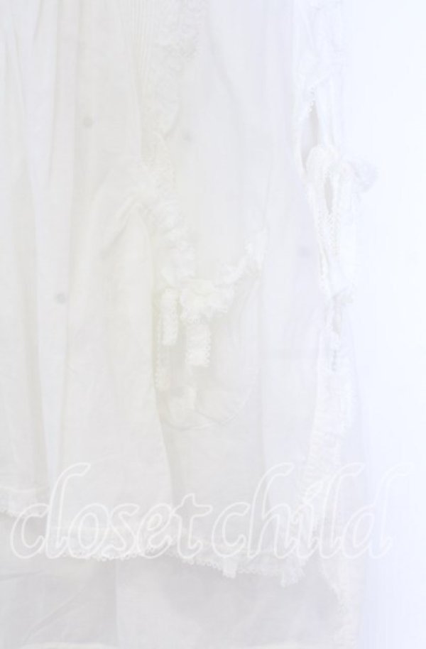 PINK HOUSE / うさぎの耳フード付きローンタブリエ シロ O-25-12-05