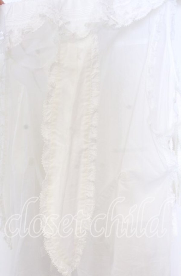 PINK HOUSE / うさぎの耳フード付きローンタブリエ シロ O-25-12-05