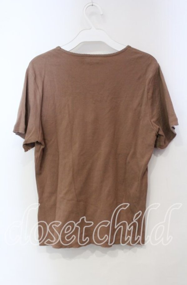 画像3: PINK HOUSE / 水玉リボンモチーフ付きカットソー  ショコラ O-25-12-06-024-LO-TO-OW-ZT490 (3)