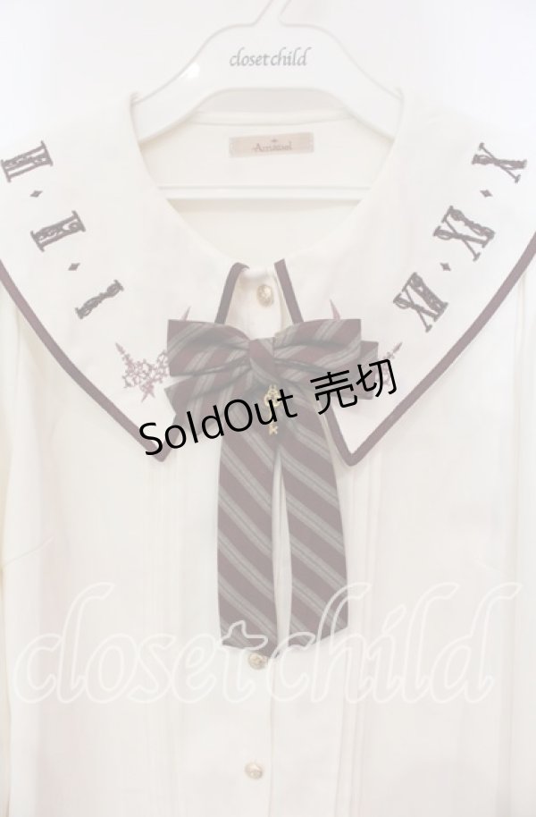 画像2: Amavel / Antique　Clockブラウス F ボルドー O-25-12-06-031-CA-BL-OW-OS (2)