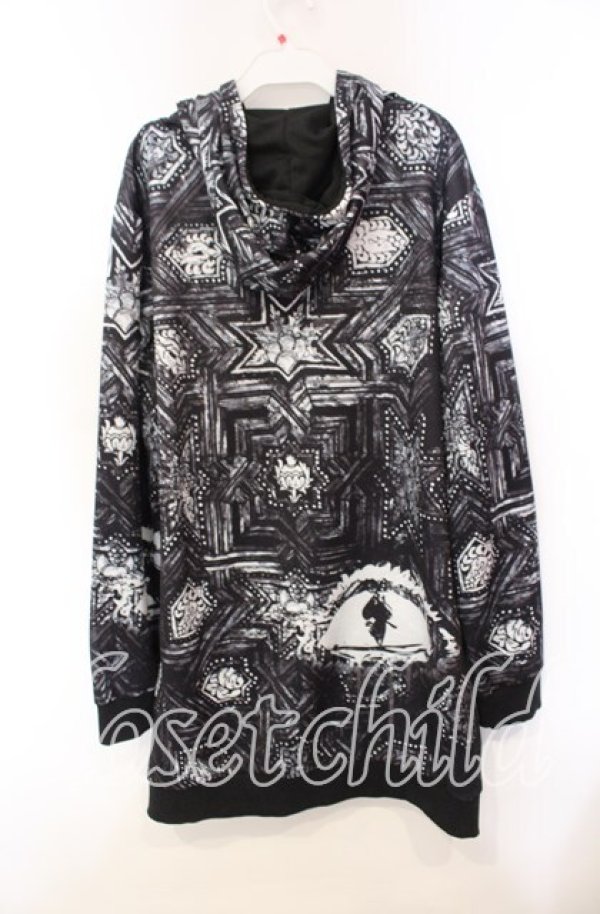 画像2: NieR CLOTHING / 転写パーカー F ブラック O-25-12-06-034-PU-TO-OW-ZT068 (2)