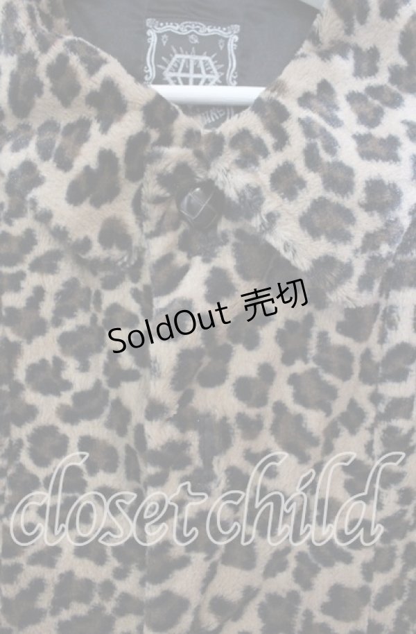 画像2: ALGONQUINS / レオパードボアジャケット F ベージュ O-25-12-06-042-AL-TO-OW-OS (2)