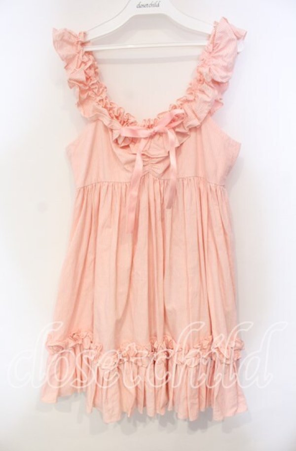 画像1: Na+H / ストライプベビードール  ピンク O-25-12-06-043-PU-OP-OW-OS (1)