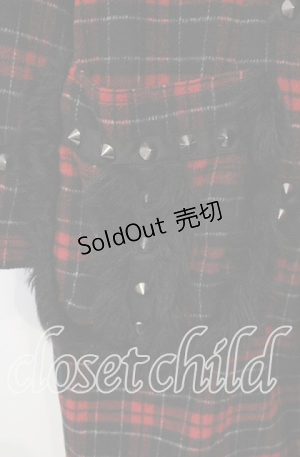 画像3: ALGONQUINS / フェイクファースタッズ付きダッフルコート 1 レッド O-25-12-06-044-AL-CO-OW-OS (3)