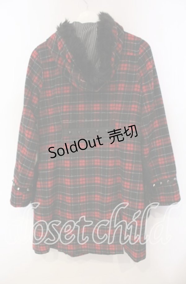 画像4: ALGONQUINS / フェイクファースタッズ付きダッフルコート 1 レッド O-25-12-06-044-AL-CO-OW-OS (4)