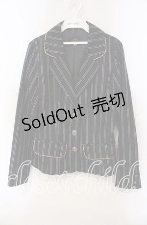 画像: MIHO MATSUDA / ジャケット ジエン  ネイビー O-25-12-06-048-GO-JA-IG-OS