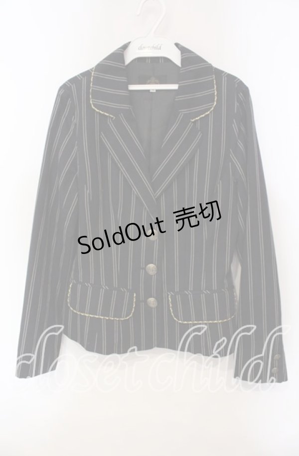 画像1: MIHO MATSUDA / ジャケット ジエン  ネイビー O-25-12-06-048-GO-JA-IG-OS (1)