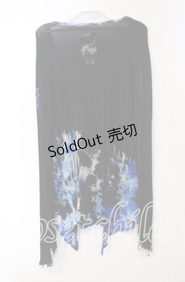 画像3: gouk / gouk-REN-×己龍 蒼拵武者篭手カットソー 遠海准司モデル  ブラック×ブルー O-25-12-06-052-GO-TO-IG-OS (3)