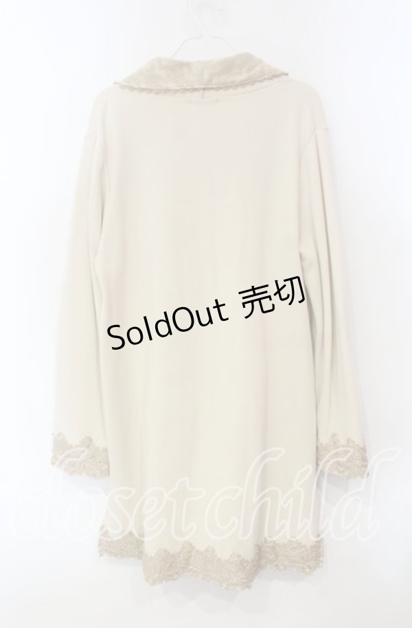 画像3: axes femme / ショールカラーロングカーデイガン  ベージュ O-25-12-06-060-AX-TO-IG-OS (3)