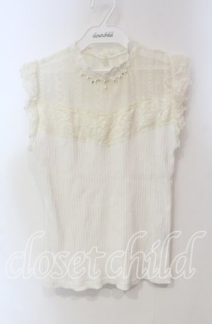 画像: axes femme / ビスチェ切替ノースリインナー  オフ O-25-12-06-065-AX-TO-IG-ZT1212G