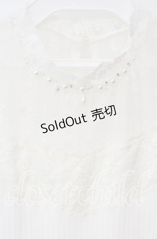 画像2: axes femme / ビスチェ切替ノースリインナー  オフ O-25-12-06-065-AX-TO-IG-ZT102 (2)