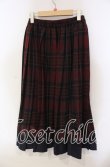 画像3: axes femme / プリーツチェックロングスカート  アカ O-25-12-06-066-AX-SK-IG-ZT518 (3)